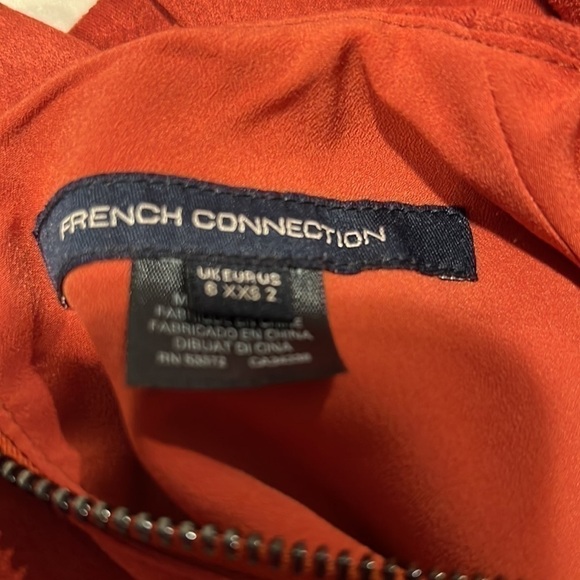 French CONNECTION Lined Dress Short Sleeves size XXs - Picture 8 of 9